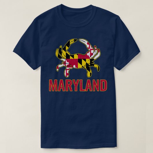 Maryland Flag Maryland State Crab Flag T-shirt (Design voorkant)