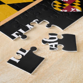 Maryland Flag & Maryland State USA/America Legpuzzel (Zijkant)