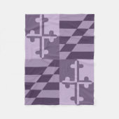 Maryland Flag Monochromatische deken - paars (Voorkant)