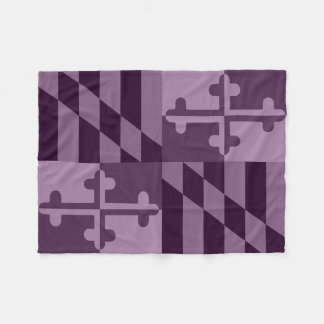 Maryland Flag Monochromatische deken - plum