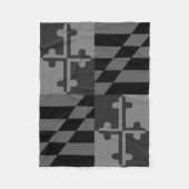 Maryland Flag Monochromatische deken - zwart (Voorkant)