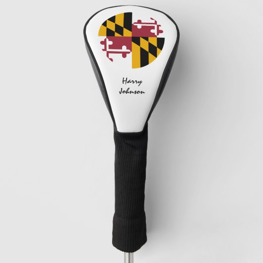 Maryland Flag & Monogrammed Golfclubs Hoesjes Vere Golfheadcover (Voorkant)