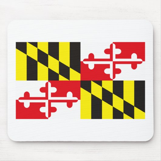 Maryland Flag Mousepad Muismat (Voorkant)