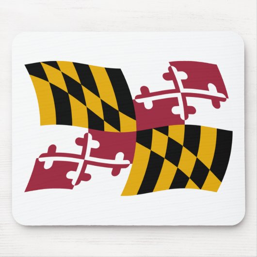 Maryland Flag Mousepad Muismat (Voorkant)