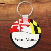 Maryland - FLAG - Naam Sleutelhanger (Voorkant)