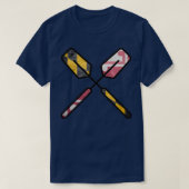 Maryland Flag Oars T-shirt (Design voorkant)