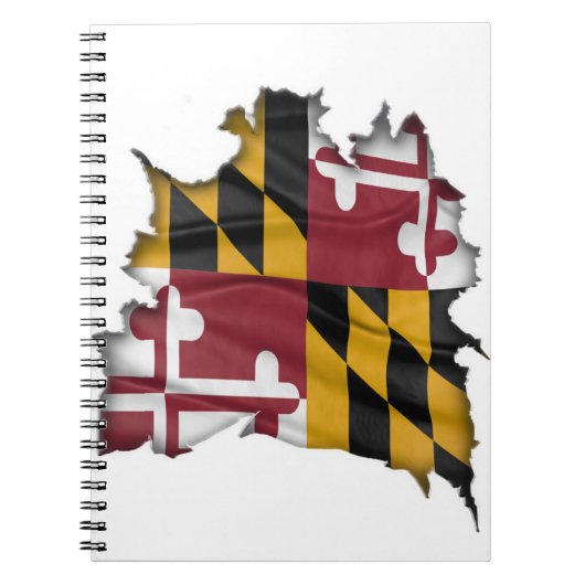 Maryland Flag Onderdoor Notitieboek (Voorkant)