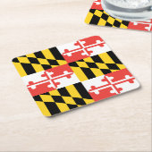 Maryland Flag Paper Onderzetter (Schuin)