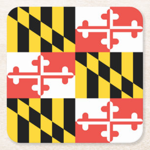 Maryland Flag Paper Onderzetter