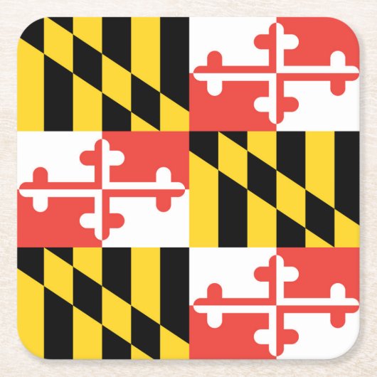 Maryland Flag Paper Onderzetter (Voorkant)