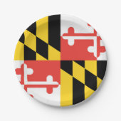 Maryland Flag Papieren Bordje (Voorkant)