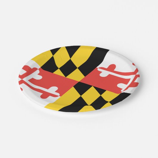 Maryland Flag Papieren Bordje (Gekanteld)