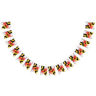 Maryland Flag Party Bunting Banner