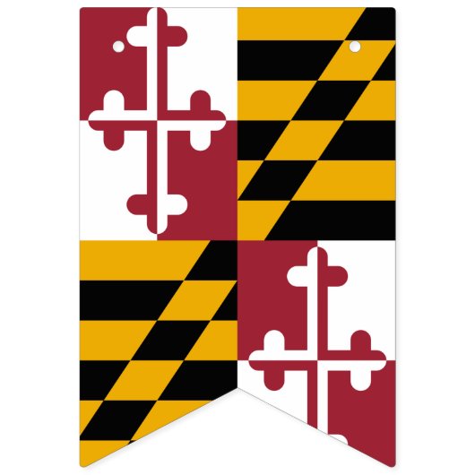 Maryland Flag Party, bunting Banners / bruiloft (Tweede vlag)