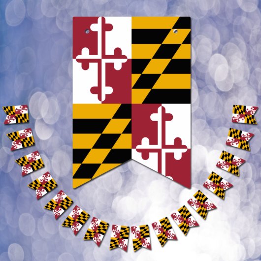 Maryland Flag Party, bunting Banners / bruiloft