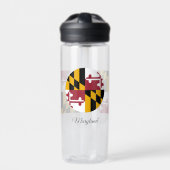 Maryland Flag, Patriotic USA, Maryland Waterfles (Voorkant)