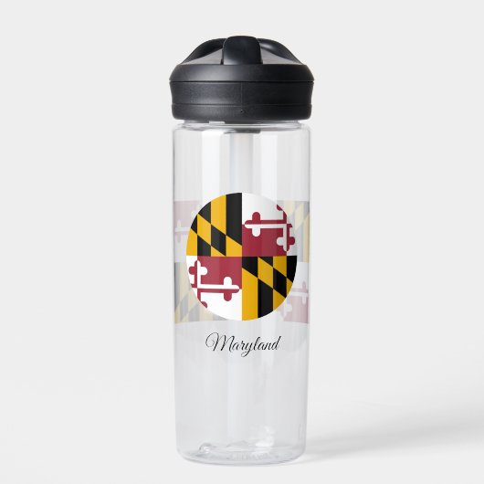 Maryland Flag, Patriotic USA, Maryland Waterfles (Voorkant)