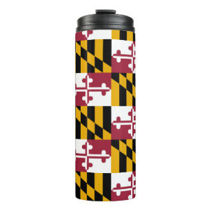 Maryland Flag Pattern Thermosbeker