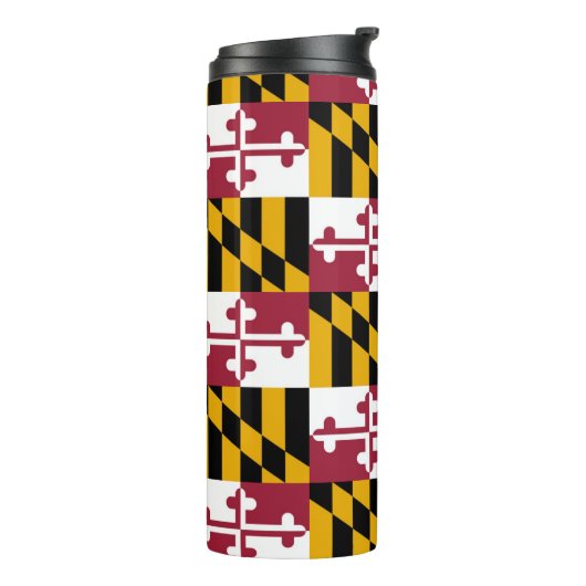 Maryland Flag Pattern Thermosbeker (Gedraaid links)