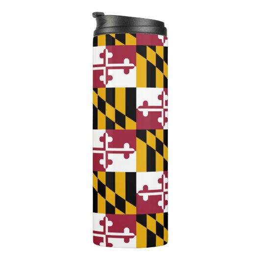 Maryland Flag Pattern Thermosbeker (Geroteerd rechts)