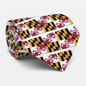 Maryland Flag PERSONALIZE Stropdas (Opgerold)