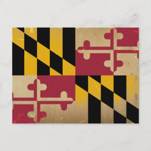 Maryland Flag .png Briefkaart