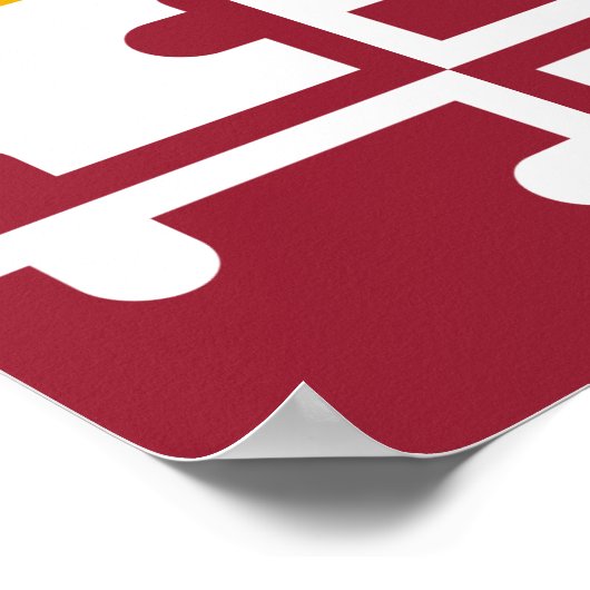 Maryland Flag Poster (Hoek)