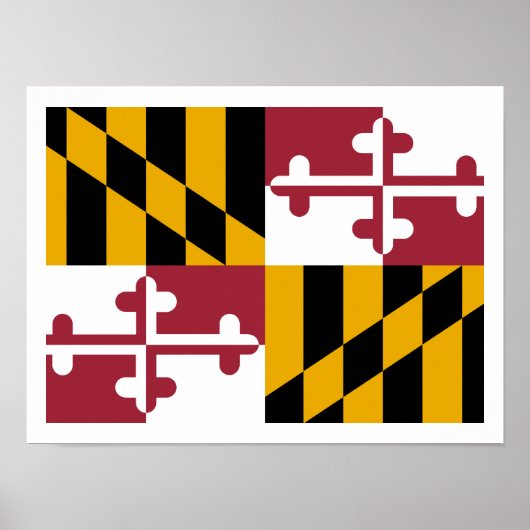 Maryland Flag Poster (Voorkant)