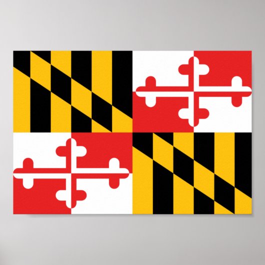 Maryland Flag Poster (Voorkant)