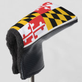 Maryland Flag Putter Hoesje Golfheadcover (3/4 voorkant)