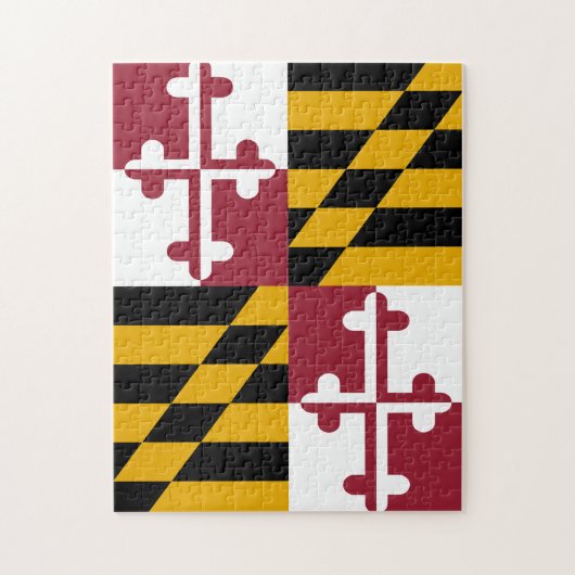 Maryland Flag Puzzle Legpuzzel (Verticaal)