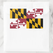 Maryland Flag Rechthoekige Sticker (Tas)