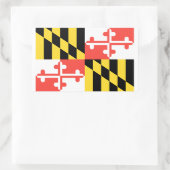 Maryland Flag Rechthoekige Sticker (Tas)