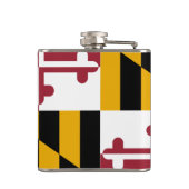 Maryland Flag & reis Maryland Verenigde Staten van Heupfles (Achterkant)