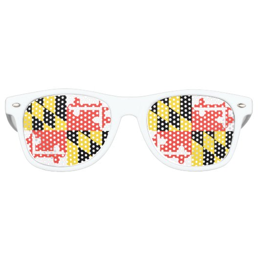 MARYLAND FLAG RETRO ZONNEBRIL (Voorkant)