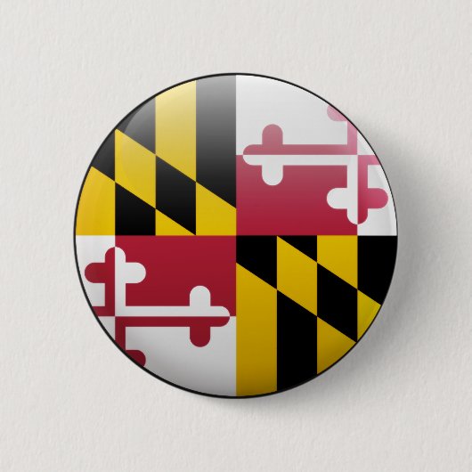 Maryland Flag Ronde Button 5,7 Cm (Voorkant)