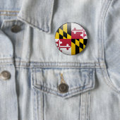Maryland Flag Ronde Button 5,7 Cm (In situ)