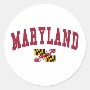 Maryland Flag Ronde Sticker