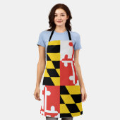 Maryland Flag  Schort (Gedragen)