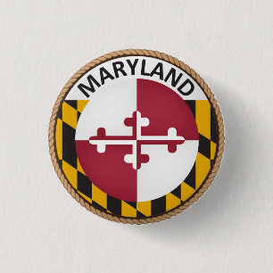 Maryland Flag Seal Button