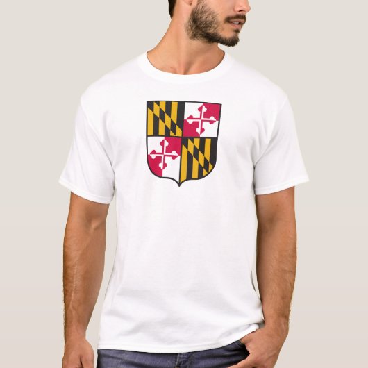 Maryland Flag Shield Shirt (Voorkant)