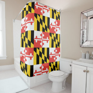 Maryland Flag Shower Curtain Douchegordijn