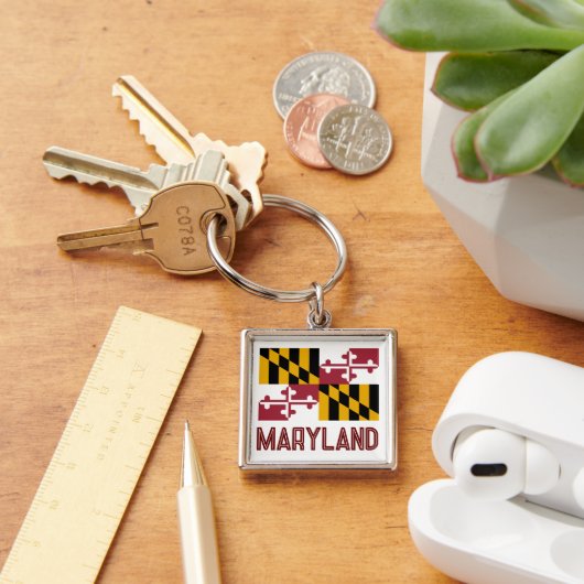 Maryland Flag Sleutelhanger (Bureau)