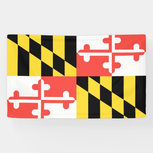 MARYLAND Flag - Spandoek (Horizontaal)
