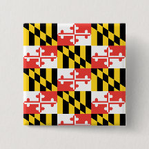 Maryland Flag Square Button