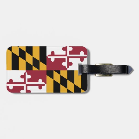 Maryland Flag/State bagagelabel (Achterkant horizontaal)