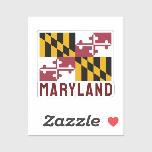 Maryland Flag Sticker (Vel)