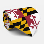 Maryland Flag Stropdas (Opgerold)