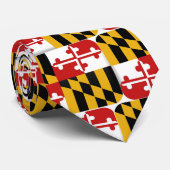 Maryland Flag Stropdas (Opgerold)