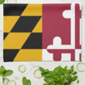 Maryland Flag Theedoek (Gevouwen)